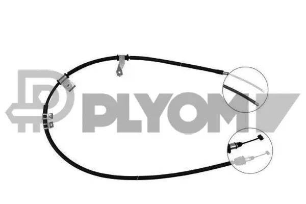 Cable Pull, parking brake (P708100)