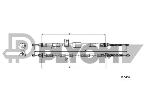 Cable Pull, parking brake (P761419)