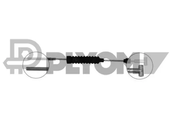 Cable Pull, parking brake (P762724)