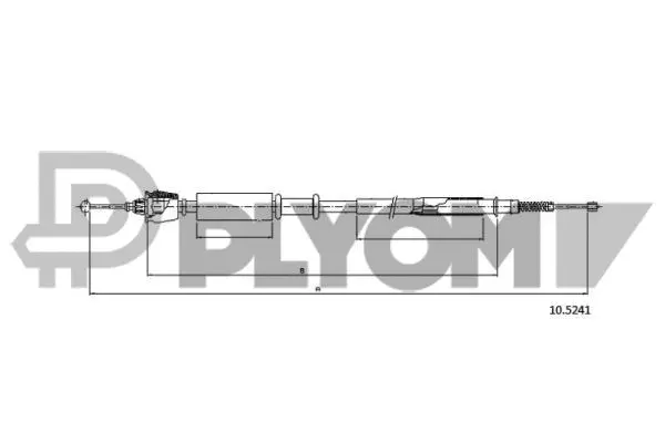 Cable Pull, parking brake (P761728)
