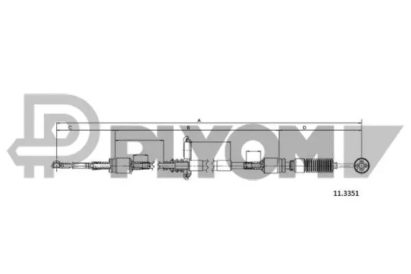 Cable Pull, manual transmission (P766210)