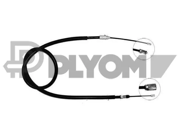 Cable Pull, parking brake (P028361)