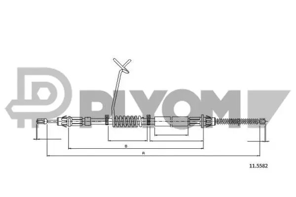 Cable Pull, parking brake (P761446)