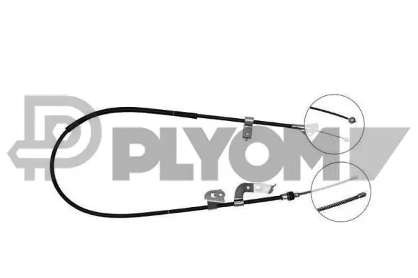 Cable Pull, parking brake (P760137)