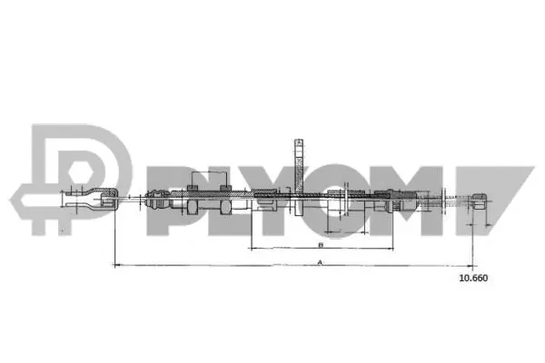 Cable Pull, parking brake (P022472)