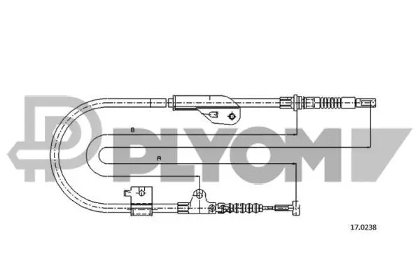 Cable Pull, parking brake (P069048)