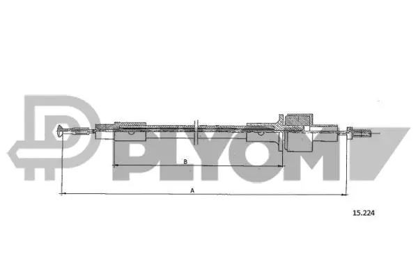 Cable Pull, clutch control (P761316)