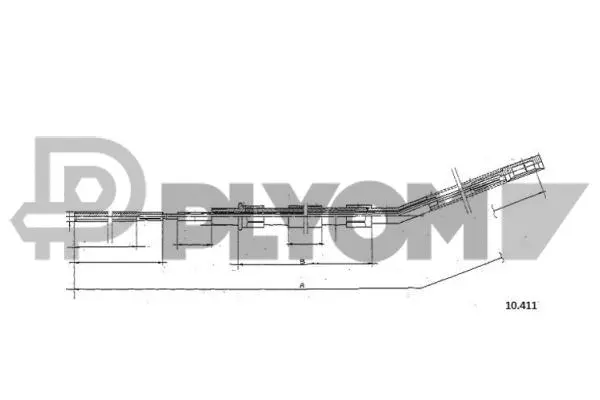 Cable Pull, parking brake (P766040)