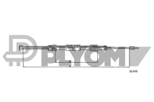 Cable Pull, parking brake (P765718)