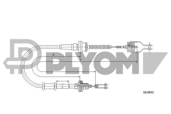 Cable Pull, clutch control (P761825)