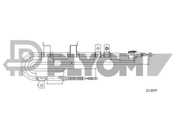 Cable Pull, parking brake (P761569)