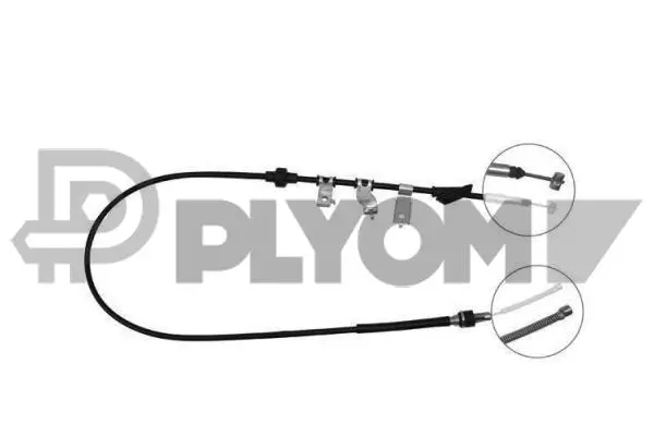 Cable Pull, parking brake (P761714)