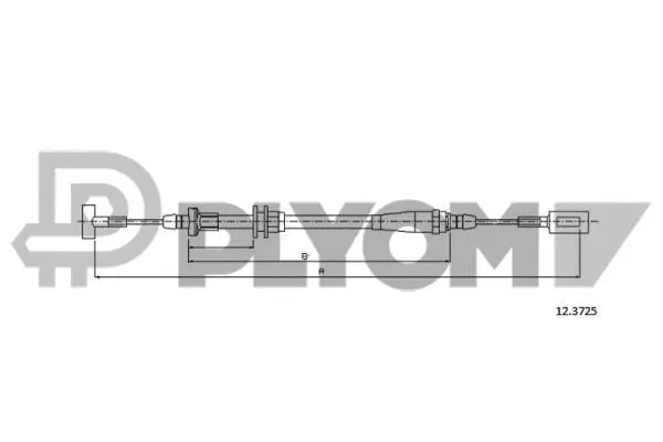 Cable Pull, parking brake (P761063)