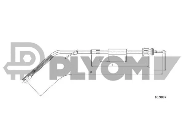 Cable Pull, parking brake (P766285)