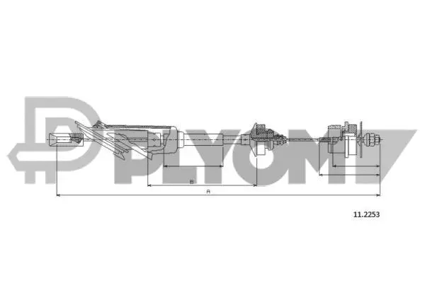 Cable Pull, clutch control (P038077)