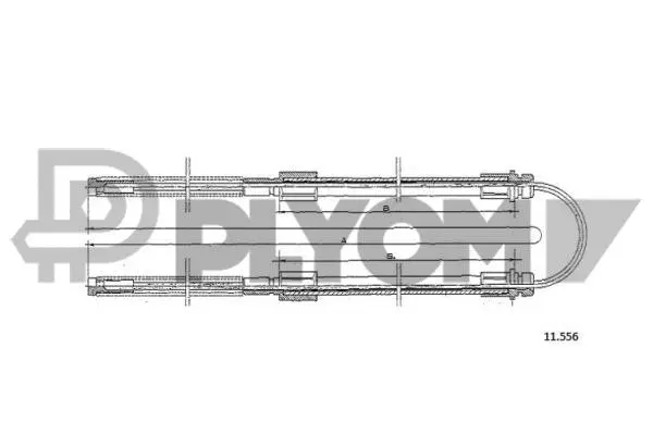Cable Pull, parking brake (P761377)