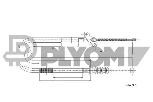 Cable Pull, parking brake (P761583)