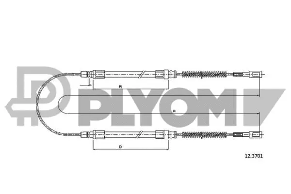 Cable Pull, parking brake (P761038)