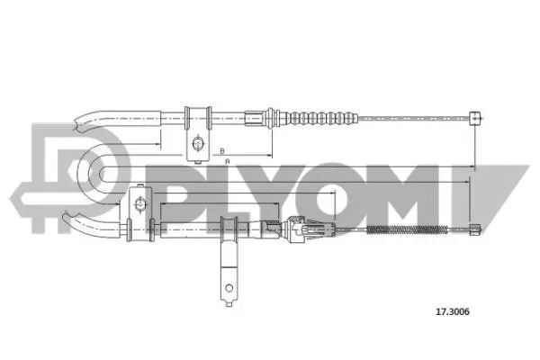 Cable Pull, parking brake (P763142)