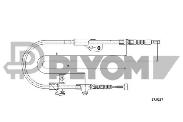 Cable Pull, parking brake (P069049)