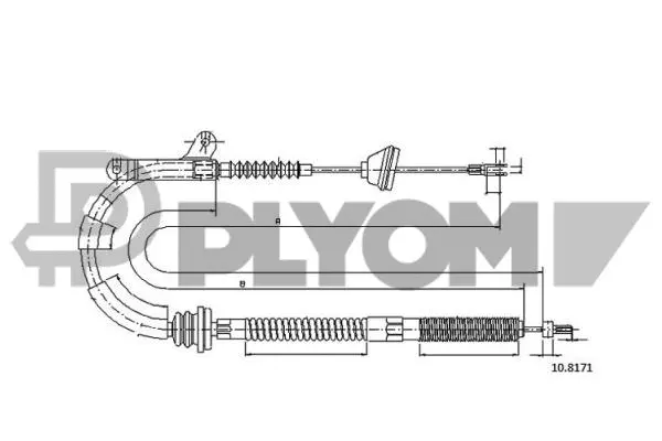 Cable Pull, parking brake (P762882)