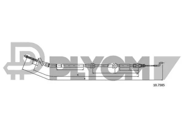 Cable Pull, parking brake (P763053)