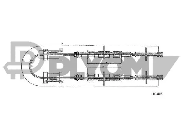 Cable Pull, parking brake (P765963)