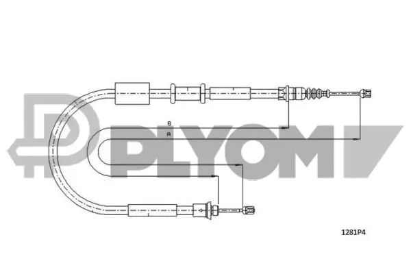 Cable Pull, parking brake (P760981)