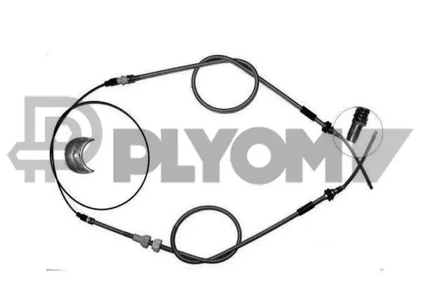 Cable Pull, parking brake (P761362)