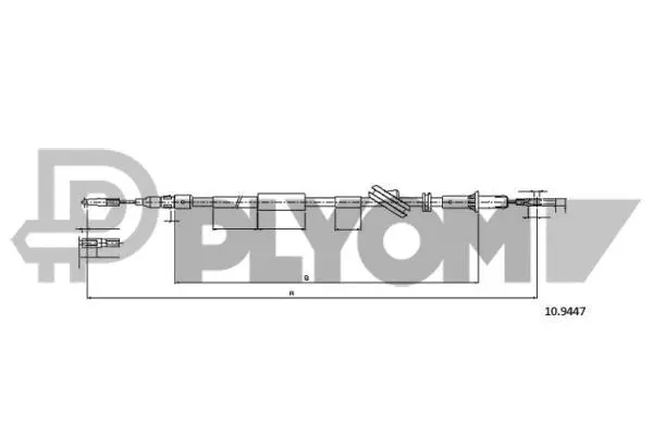 Cable Pull, parking brake (P766307)