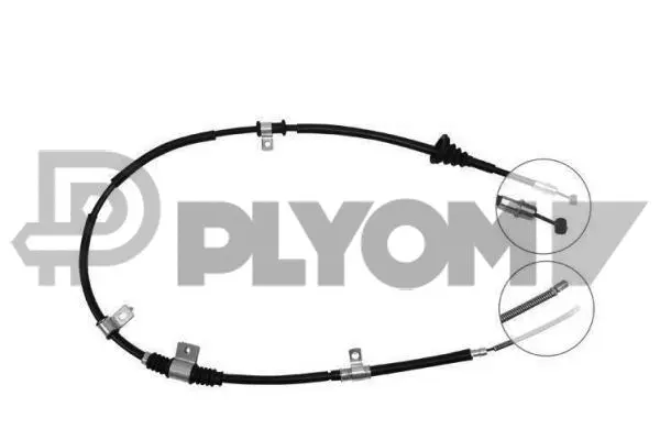 Cable Pull, parking brake (P761545)