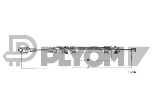 Cable Pull, parking brake (P766235)