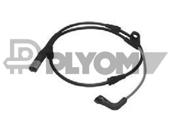 Warning Contact, brake pad wear (P755091)