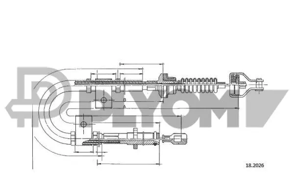 Cable Pull, clutch control (P761785)