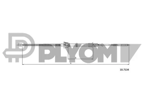 Cable Pull, parking brake (P763024)