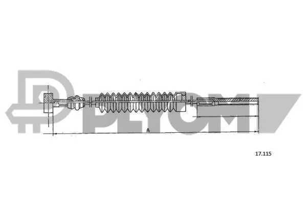 Cable Pull, parking brake (P762705)