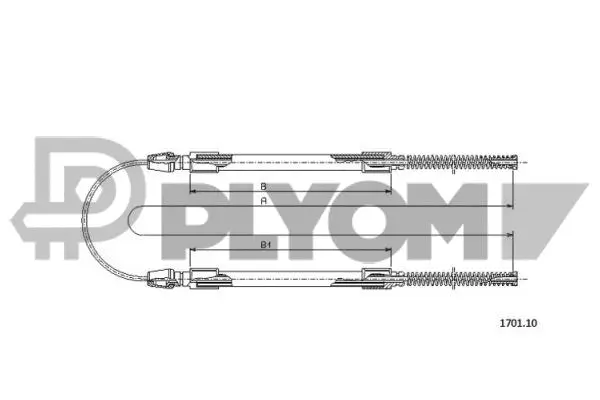 Cable Pull, parking brake (P760991)