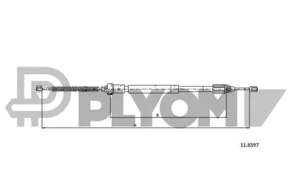 Cable Pull, parking brake (P028367)