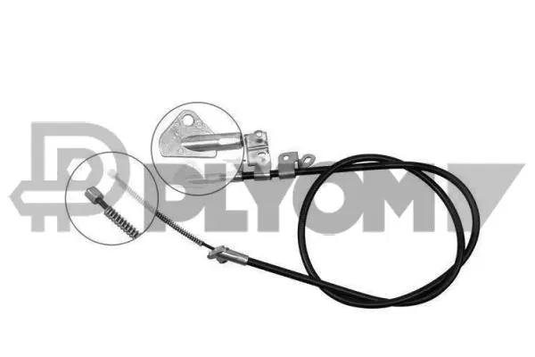 Cable Pull, parking brake (P708011)
