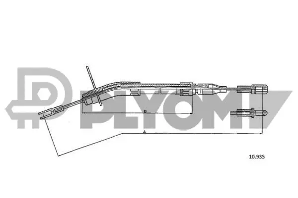 Cable Pull, parking brake (P766229)