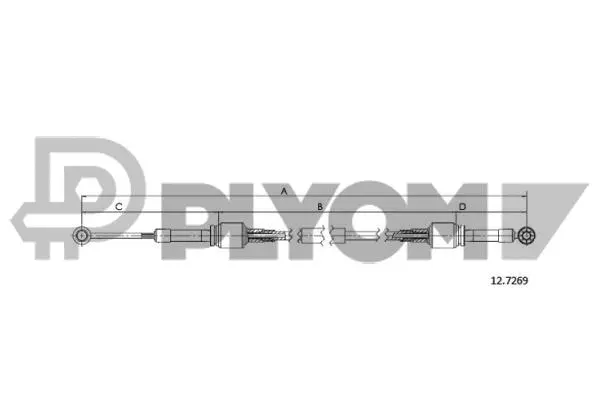 Cable Pull, manual transmission (P766381)