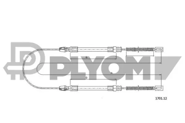 Cable Pull, parking brake (P760992)