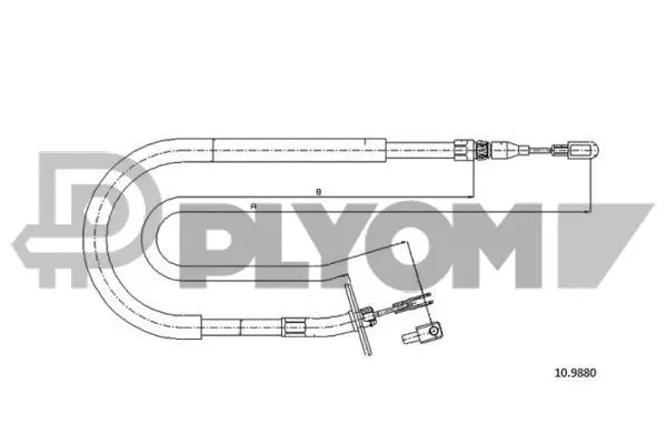 Cable Pull, parking brake (P188022)