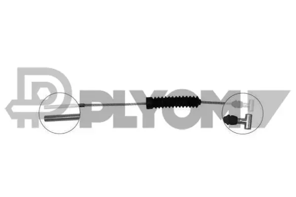 Cable Pull, parking brake (P765788)