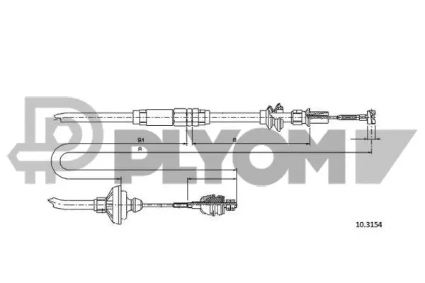 Cable Pull, clutch control (P765773)