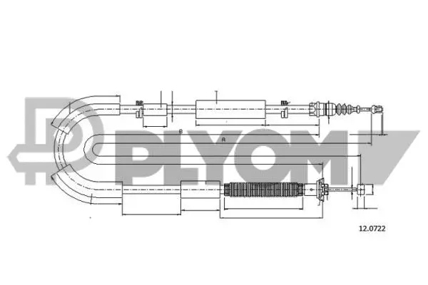 Cable Pull, parking brake (P019061)