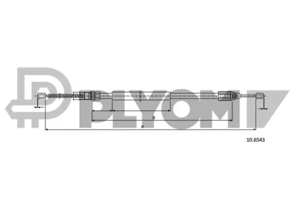 Cable Pull, parking brake (P028316)