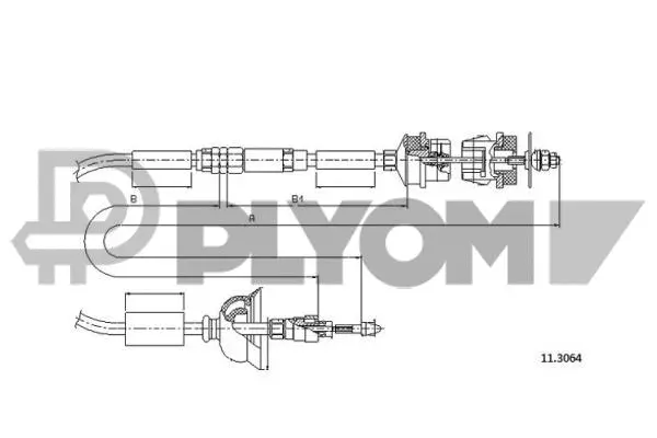 Cable Pull, clutch control (P038461)