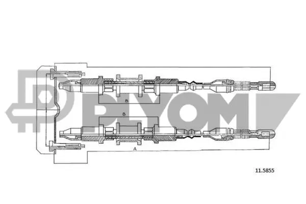 Cable Pull, parking brake (P480023)
