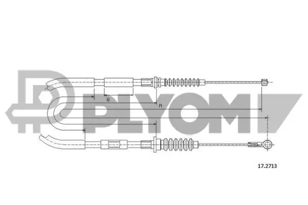 Cable Pull, parking brake (P761578)